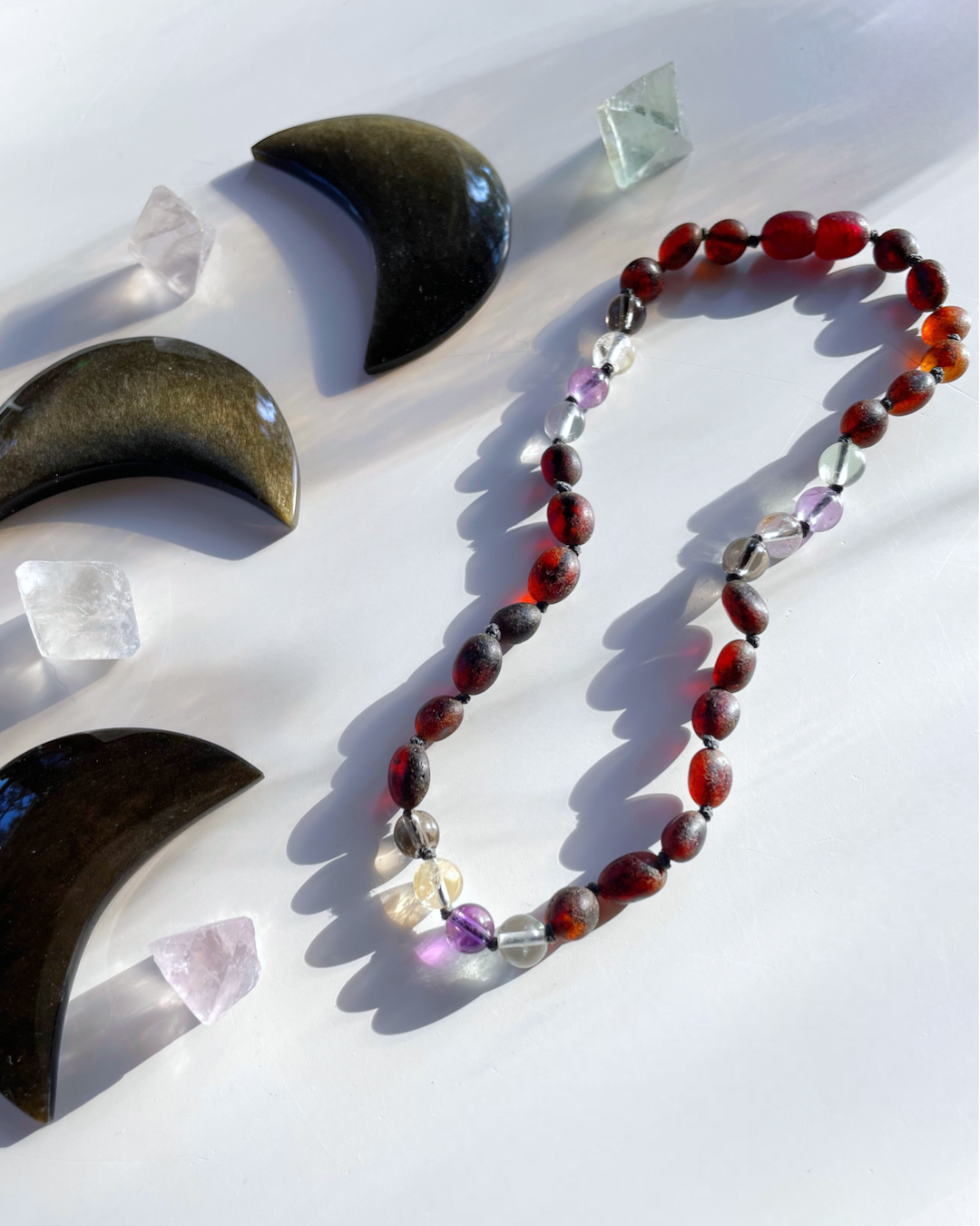 Cali - Unpolished Amber Necklace - Baltic Mermaid