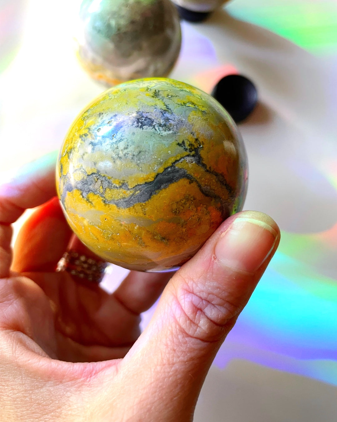 Bumblebee Jasper Sphere