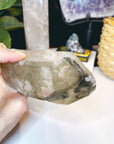 Large Natural Smoky Quartz Point w/ Chlorite Phantoms