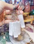 Selenite Keychain