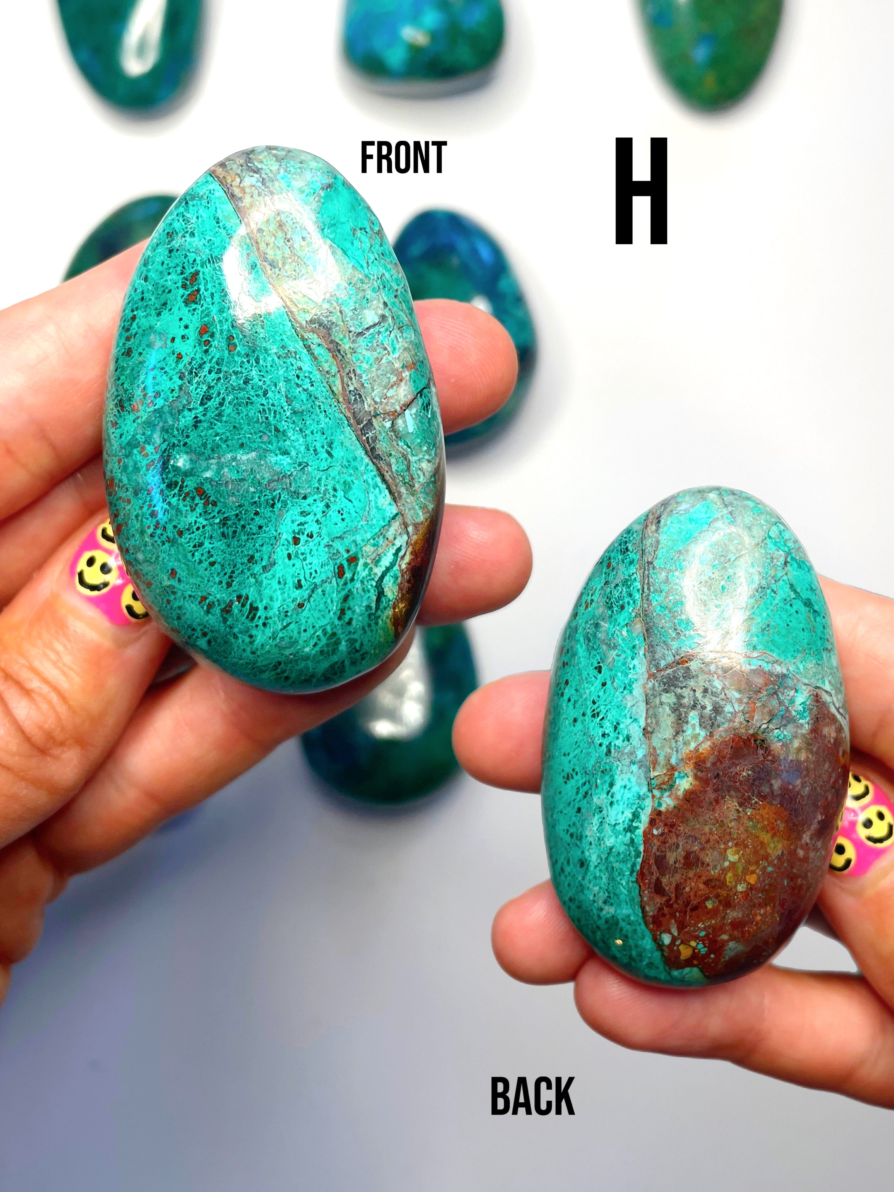 Chrysocolla Palm Stones/Large Tumbles - Baltic Mermaid