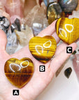 Tiger Eye Hearts