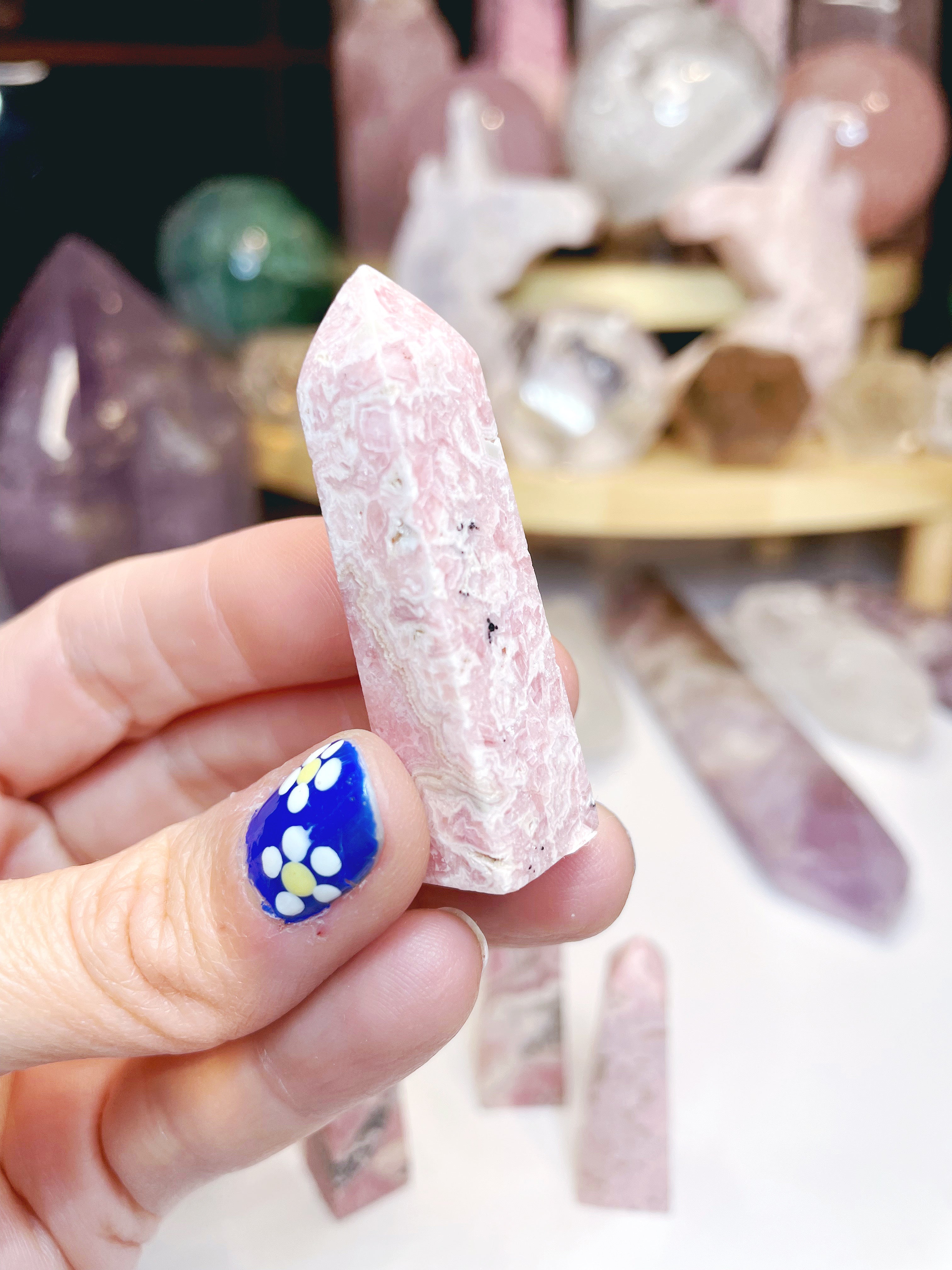 Rhodochrosite Obelisk - Baltic Mermaid