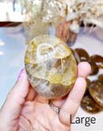 Golden Healer Quartz Palm Stones