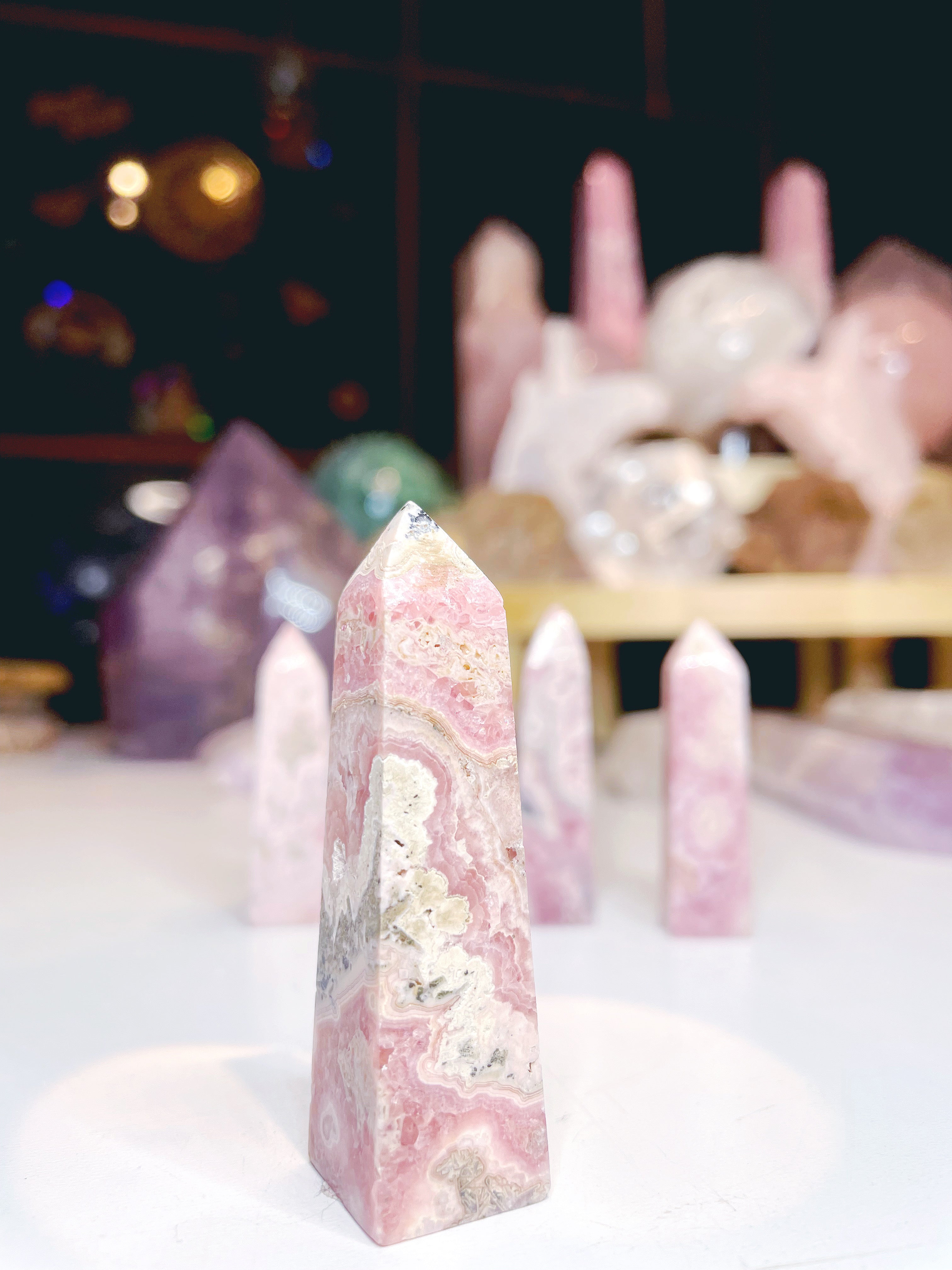 Rhodochrosite Obelisk - Baltic Mermaid
