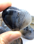 Dendritic Agate Puffed Heart