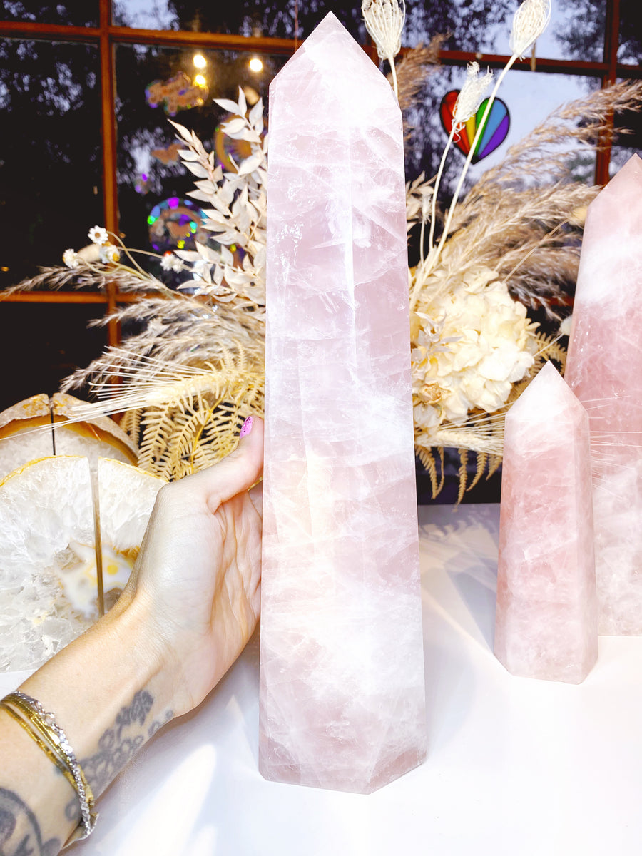 Rose Quartz Tower - Large