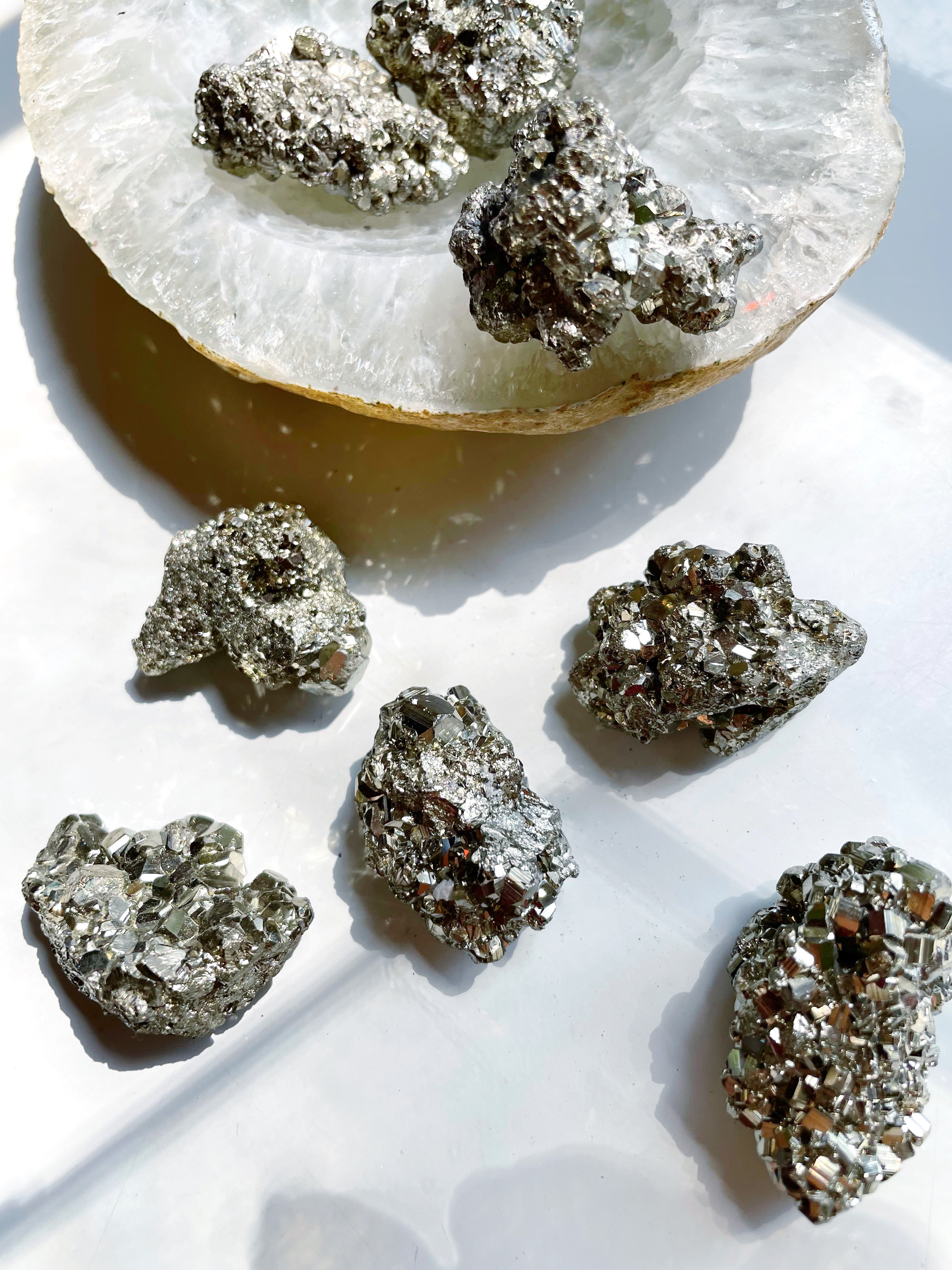 Mini Pyrite Clusters - Baltic Mermaid