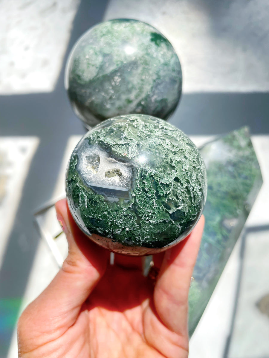 Moss Agate Sphere