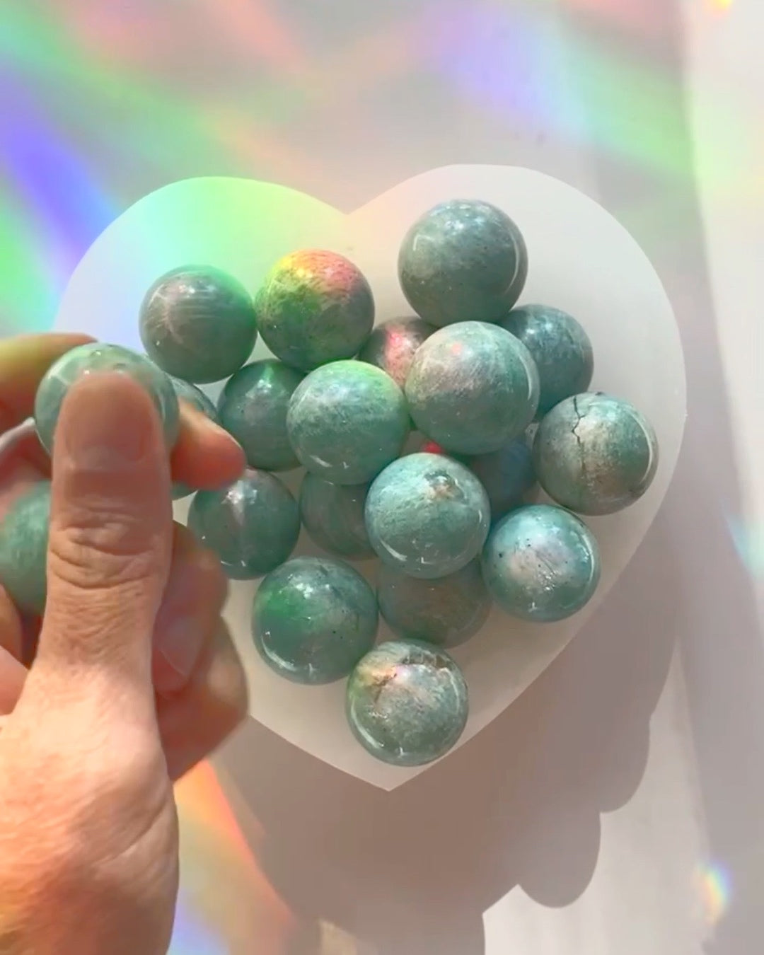 Lil Amazonite Sphere - Baltic Mermaid