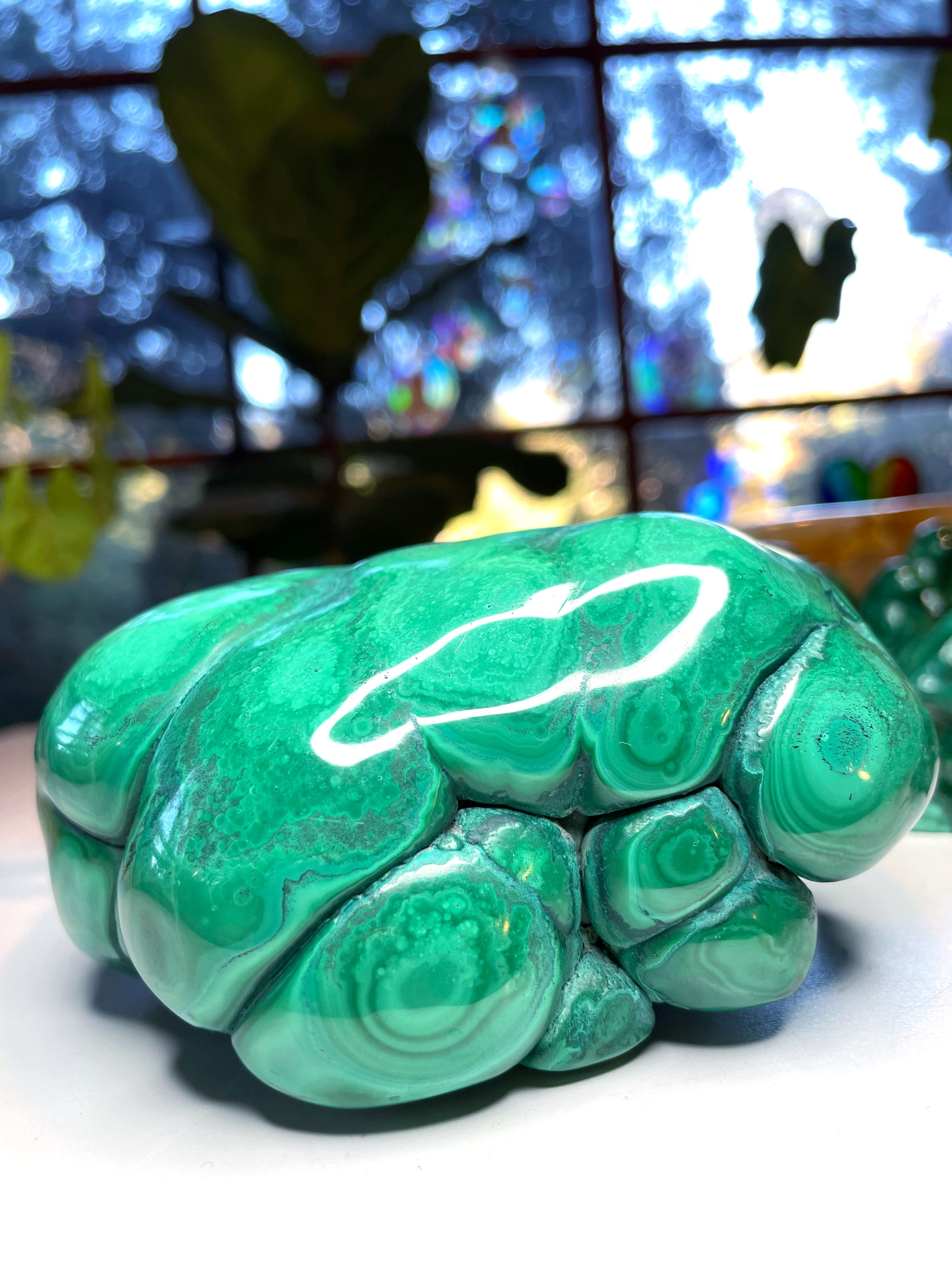 Large Polished Malachite