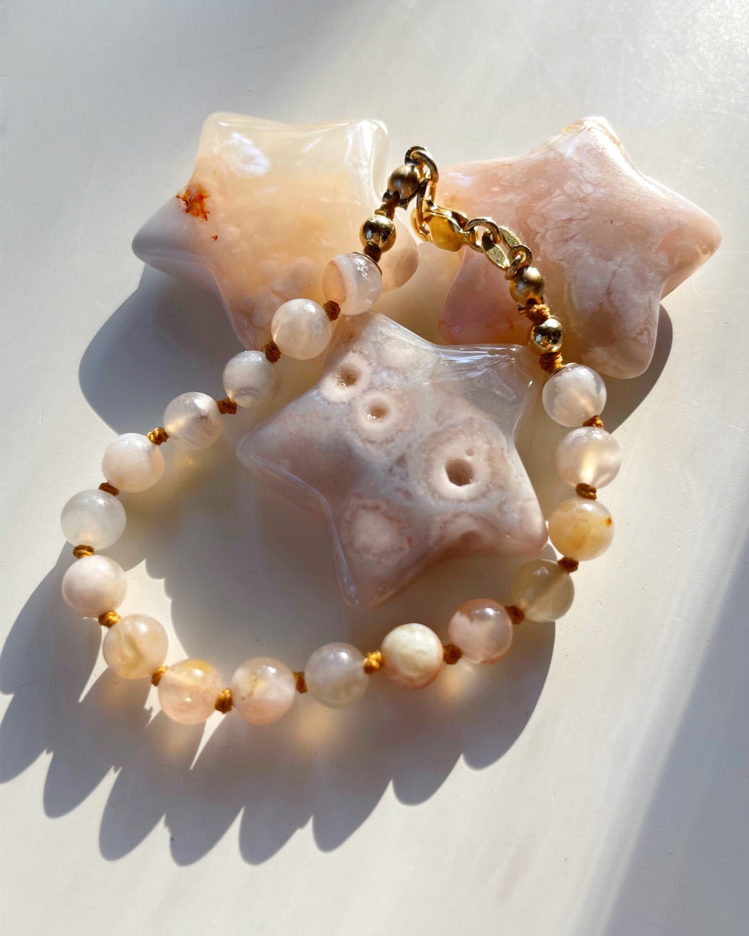 Flower Agate Bracelet