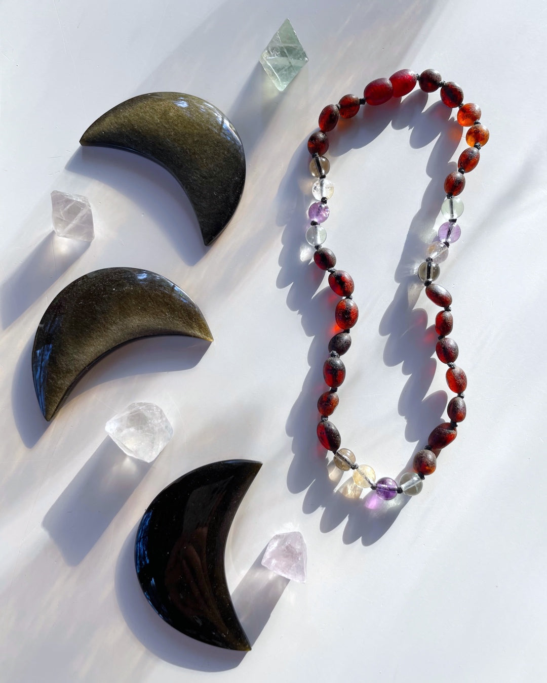 Cali - Unpolished Amber Necklace - Baltic Mermaid