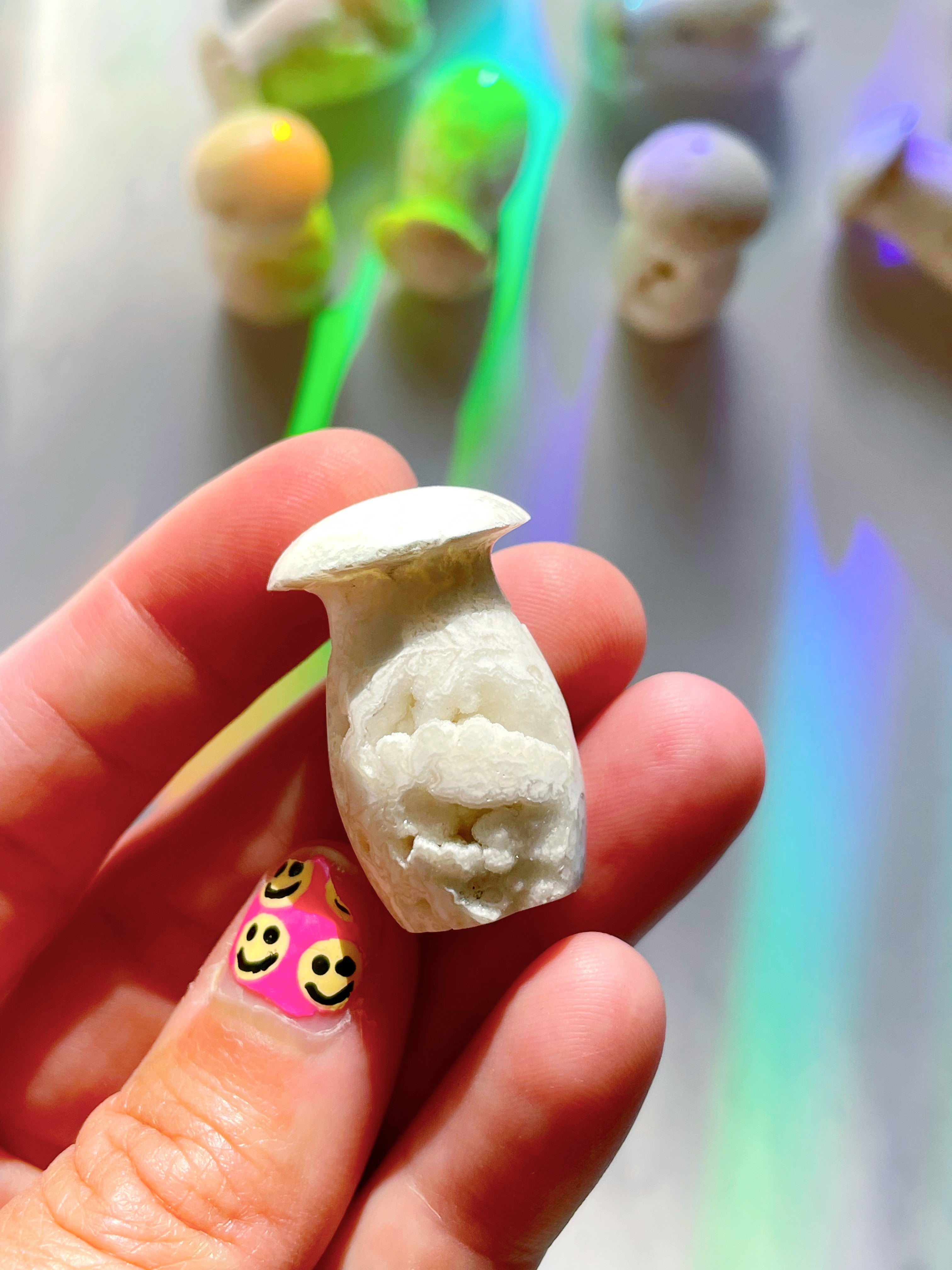 Snow Agate Mushroom - Baltic Mermaid