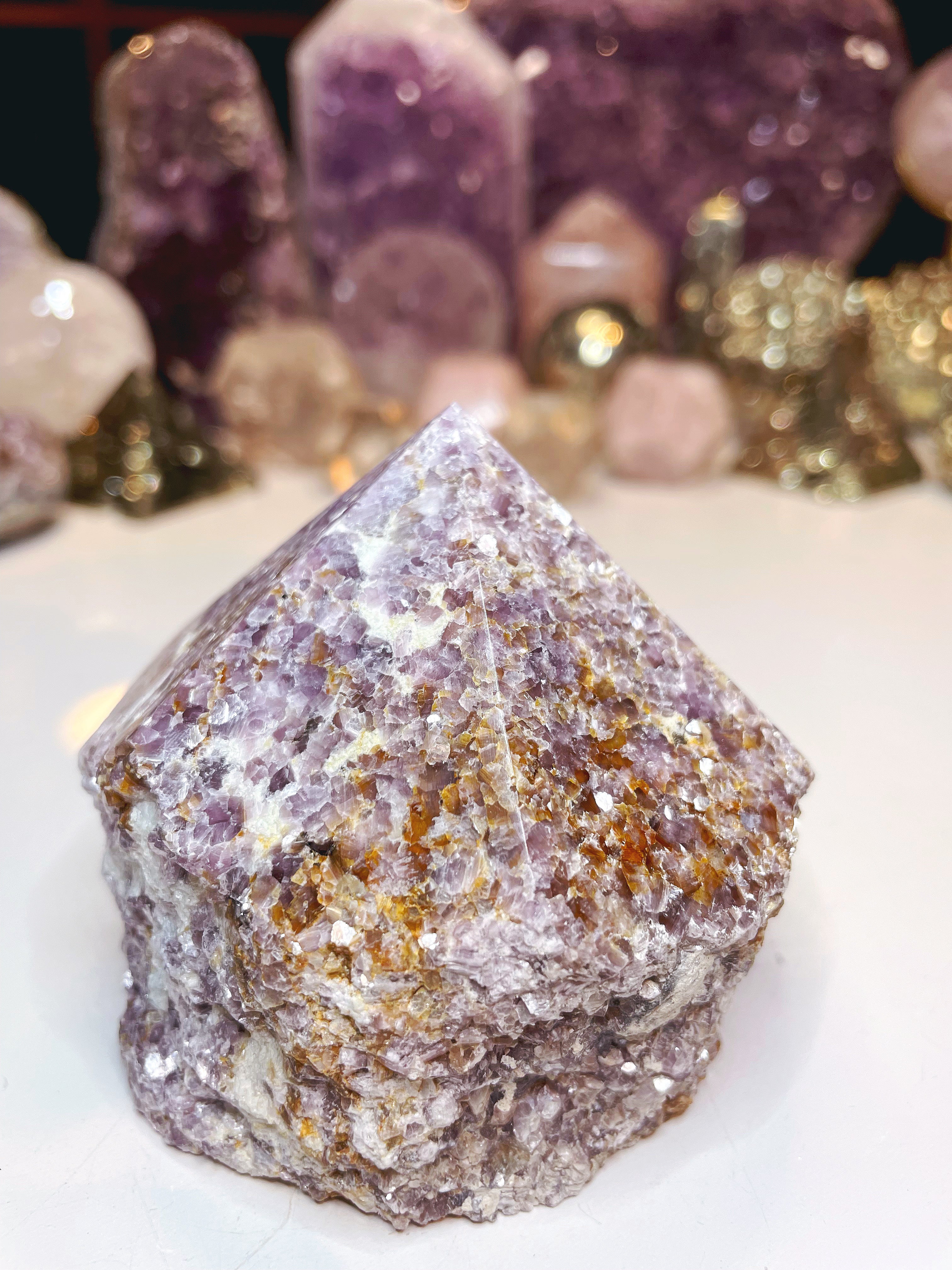 Lepidolite Semi Polished Point - Baltic Mermaid