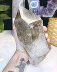 Large Natural Smoky Quartz Point w/ Chlorite Phantoms