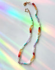 Rainbow Star Gemstone Candy Necklace