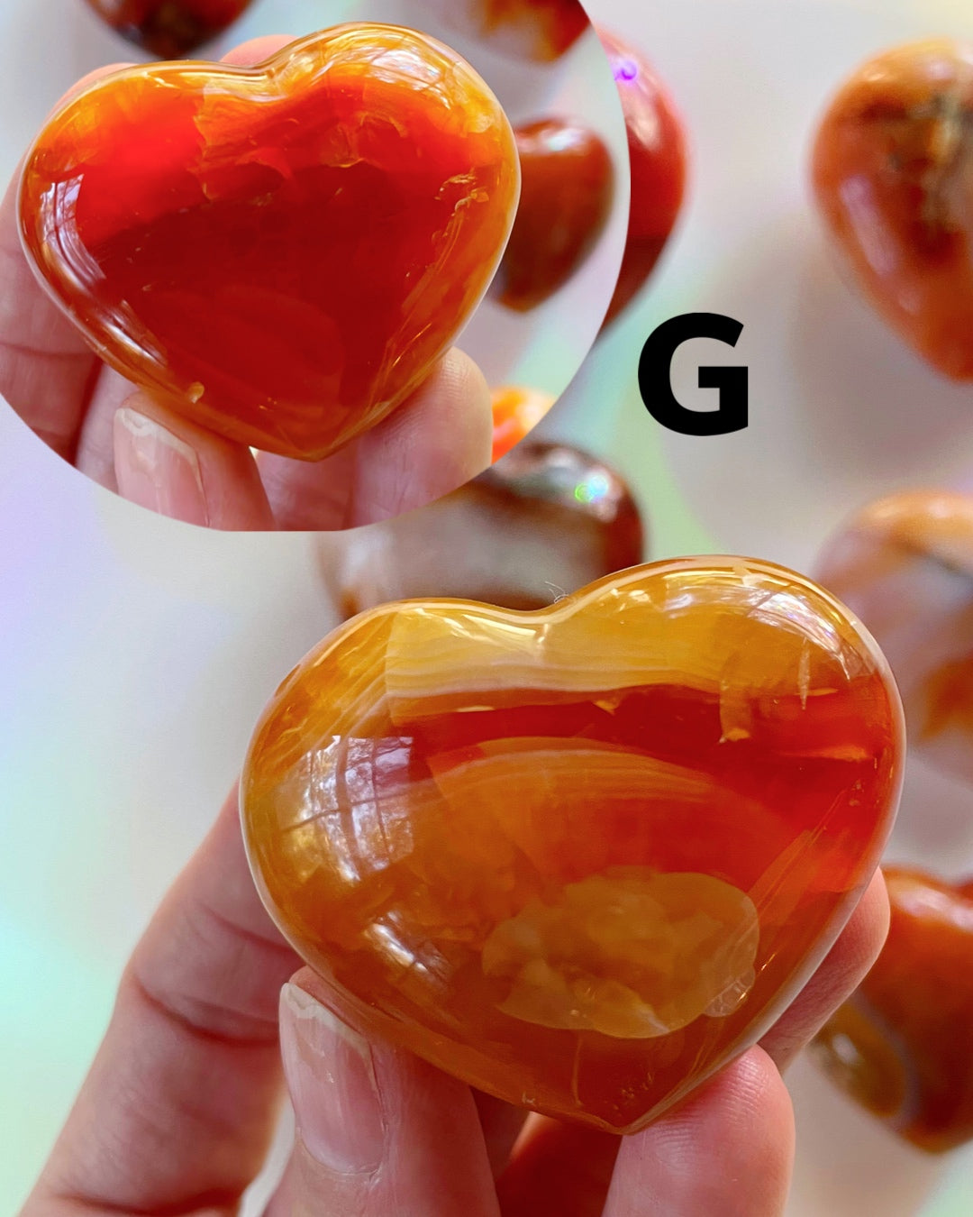 Carnelian Agate Hearts - Baltic Mermaid