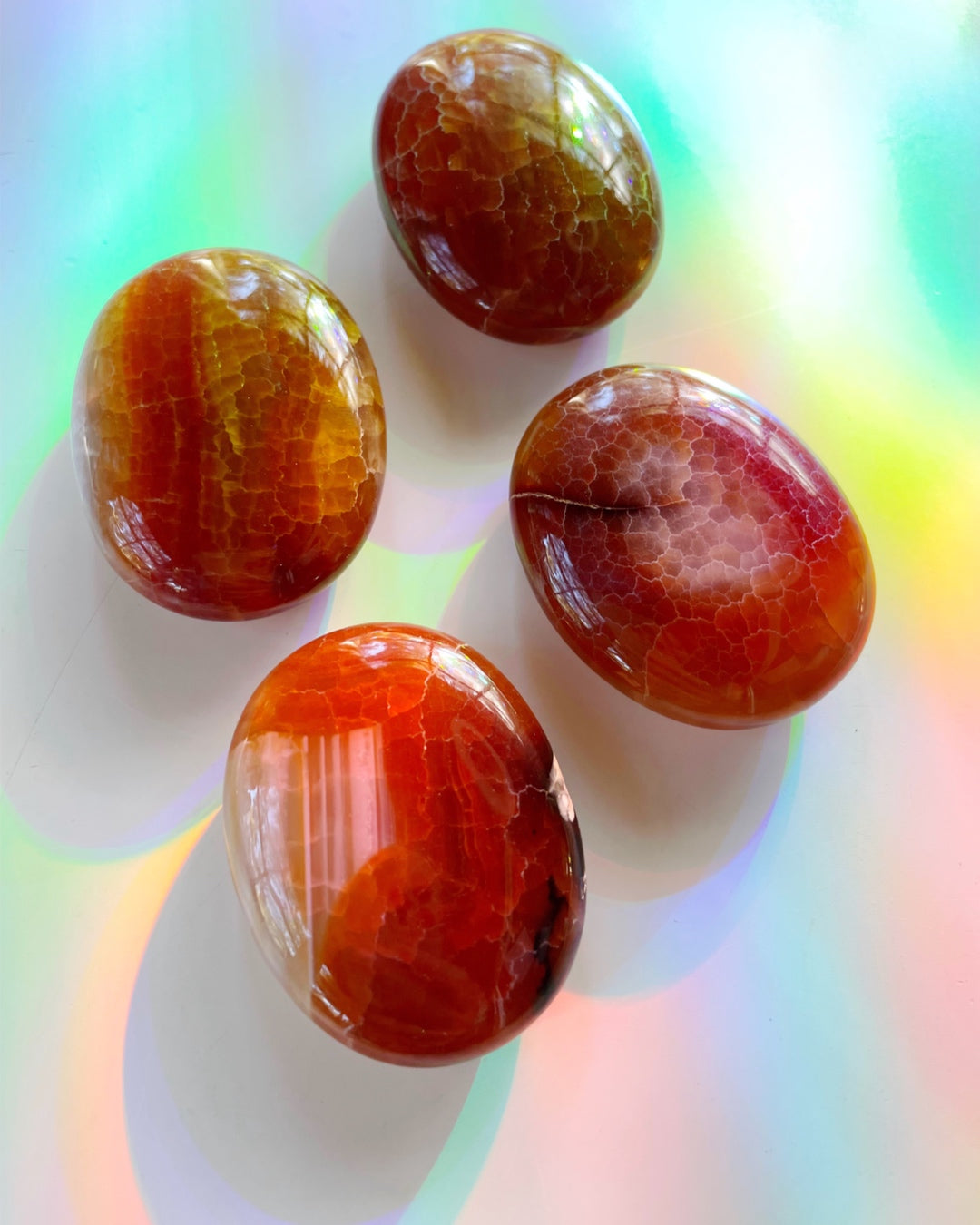 Snakeskin Agate Palm Stones - Baltic Mermaid