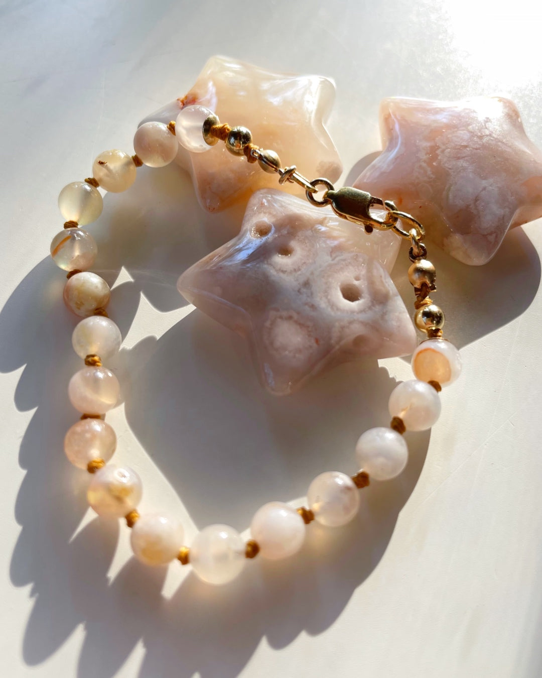 Flower Agate Bracelet