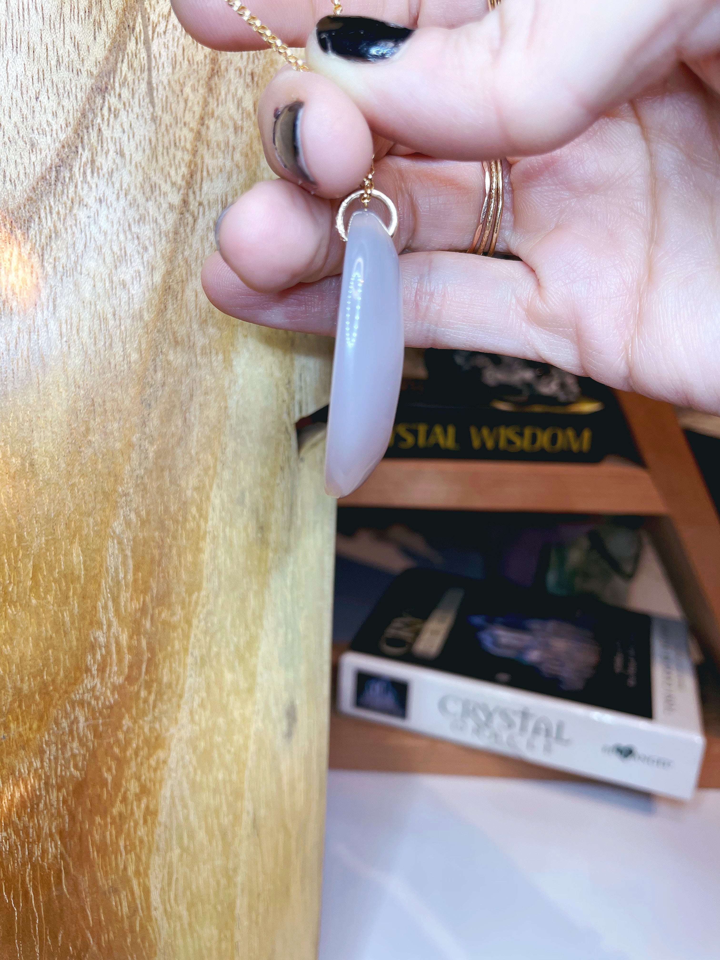 Druzy Agate Pendant 14k Gold Filled Necklace - Baltic Mermaid