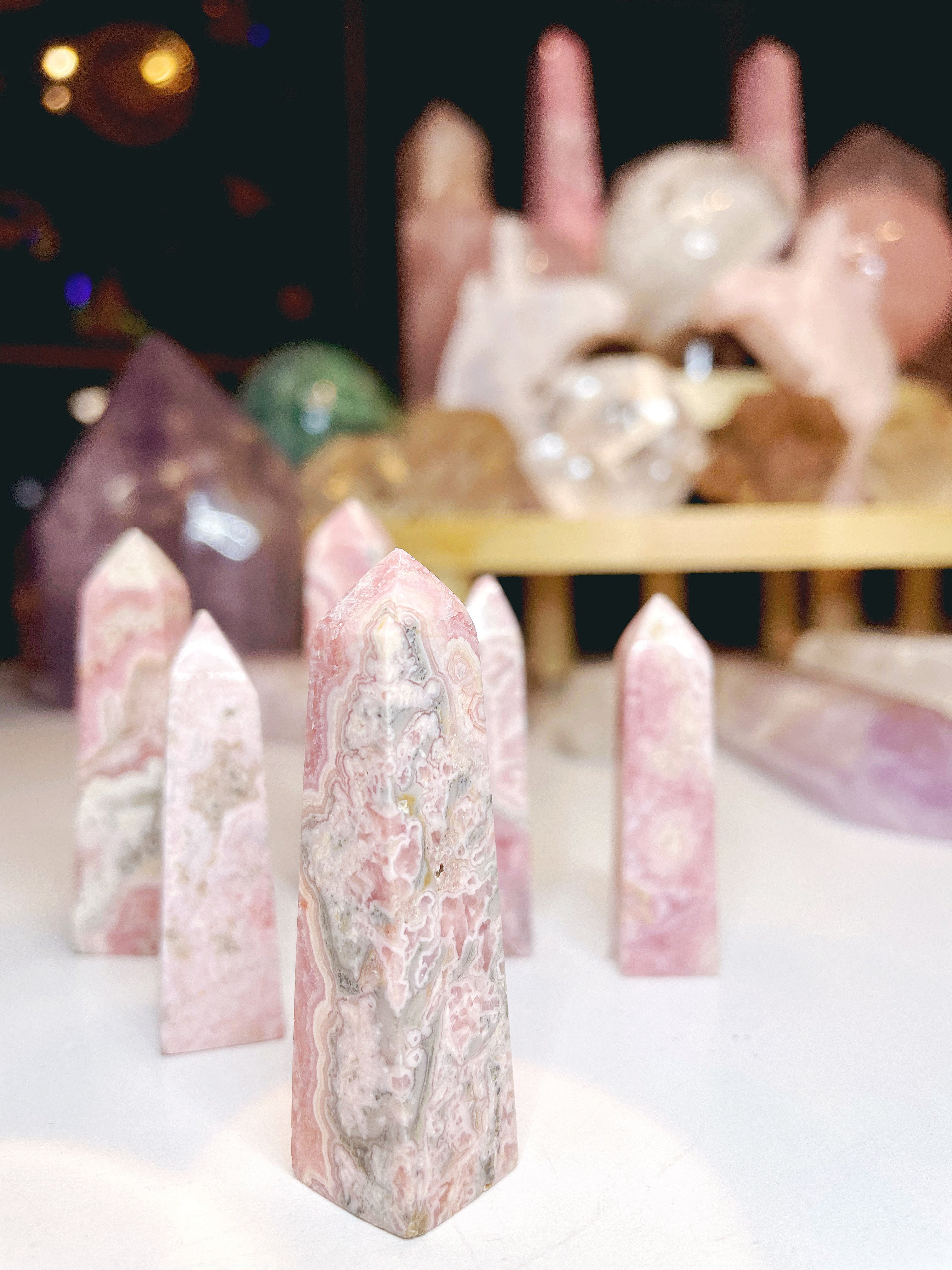 Rhodochrosite Obelisk - Baltic Mermaid