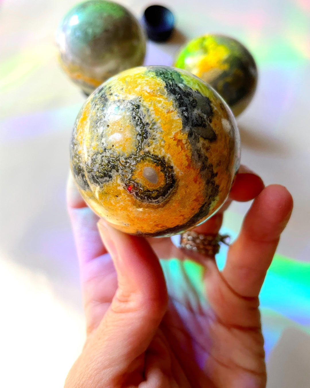 Bumblebee Jasper Sphere - Baltic Mermaid