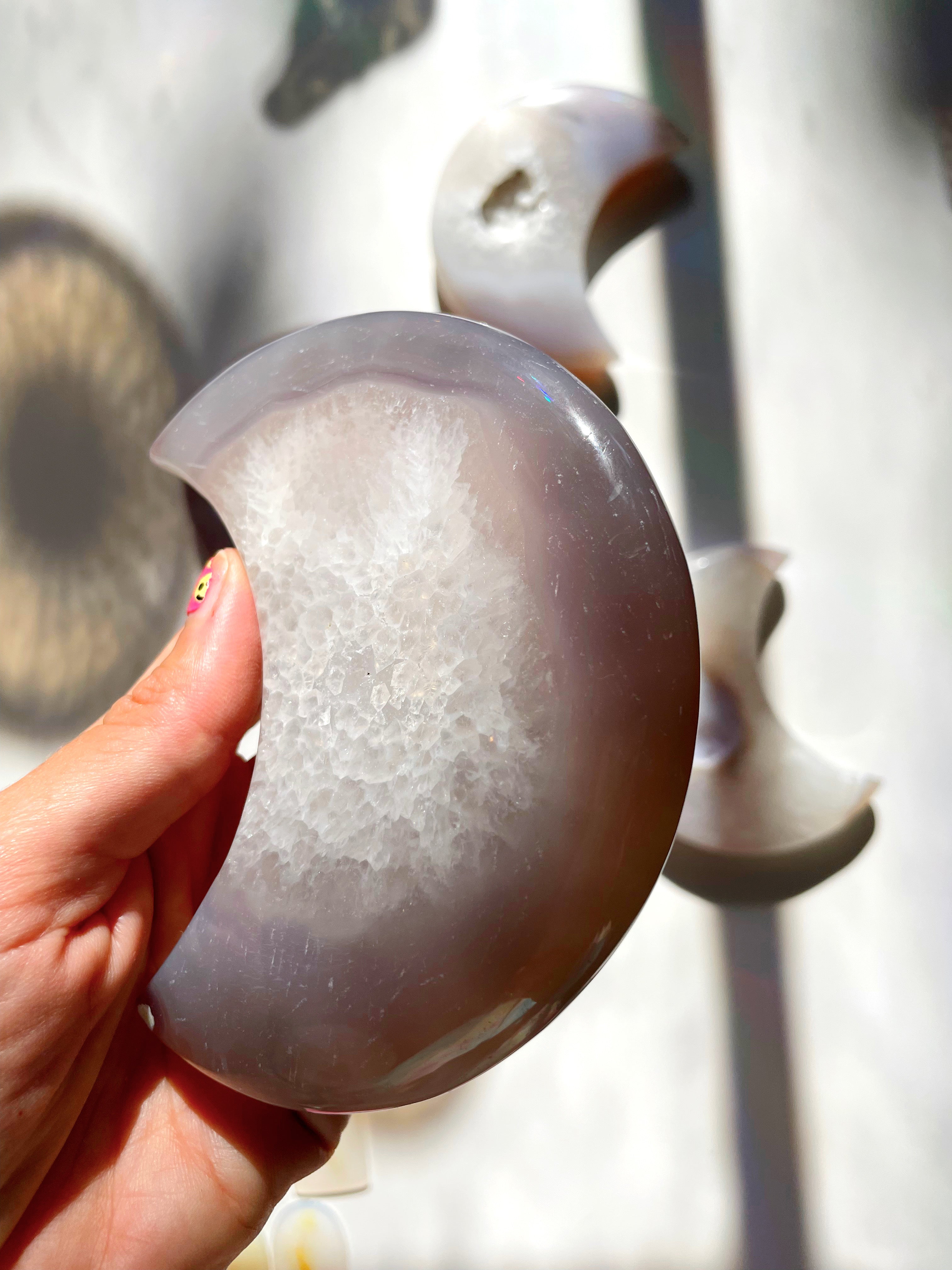 Druzy Agate Moon - Baltic Mermaid