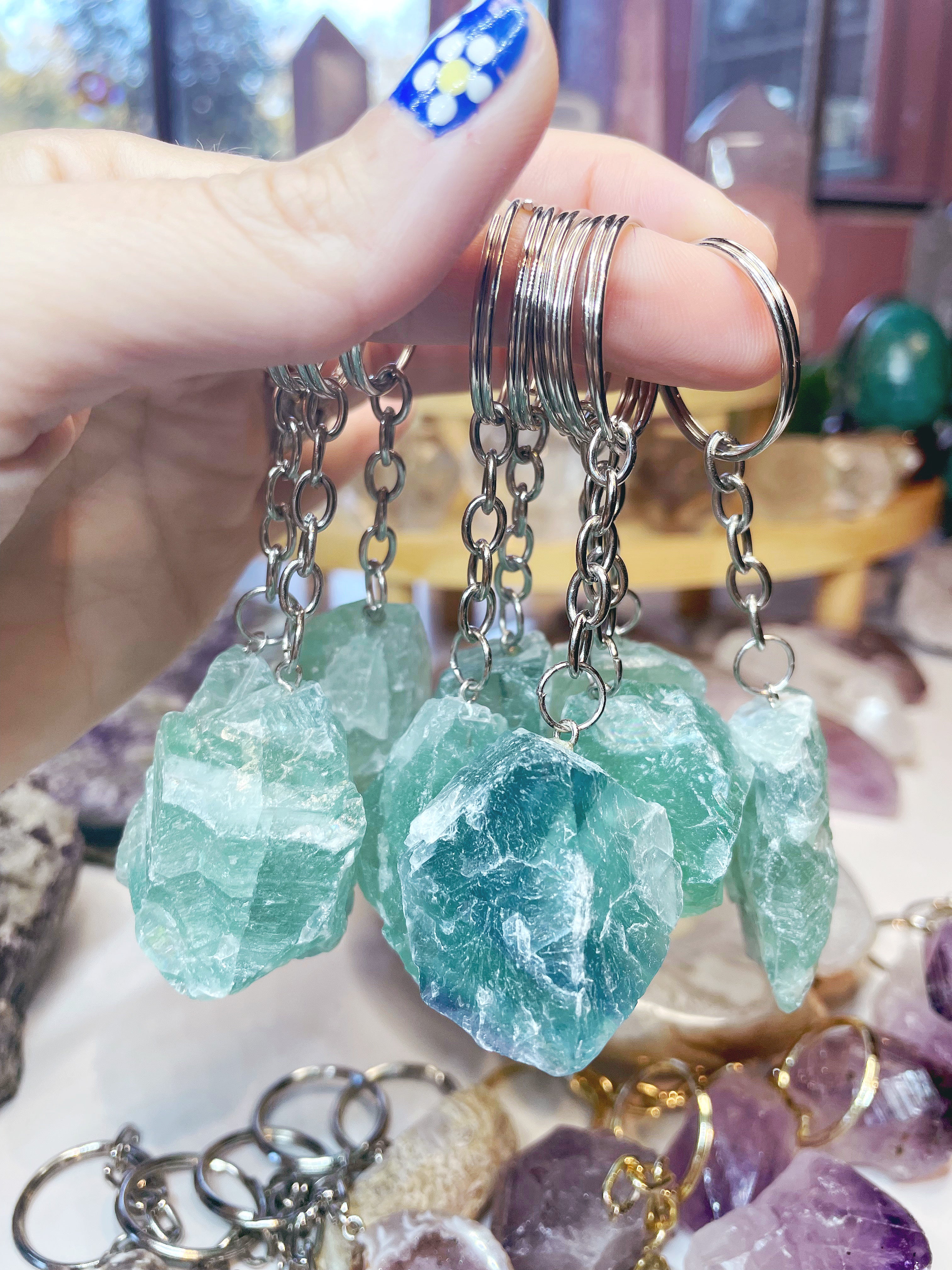 Fluorite Keychain - Baltic Mermaid