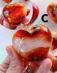 Carnelian Agate Hearts