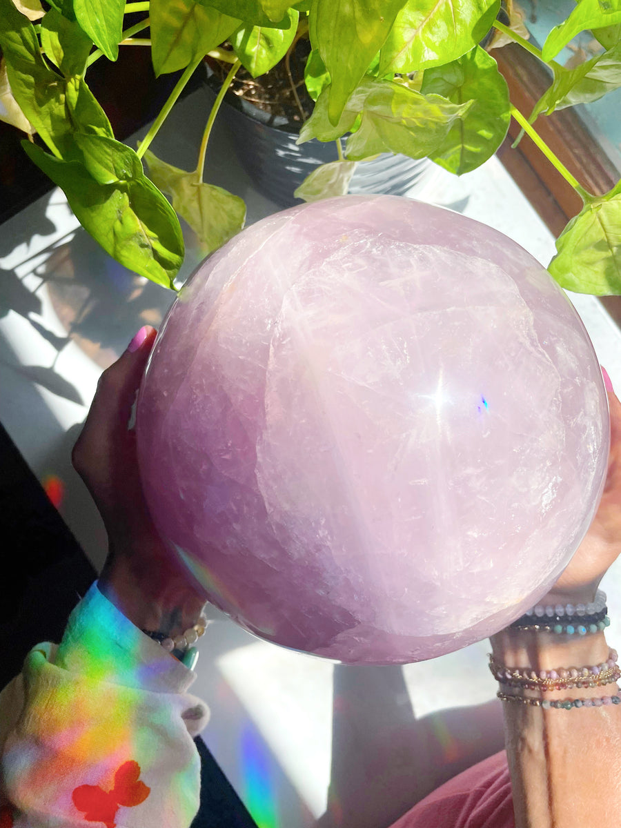 Large Rose Quartz Sphere
