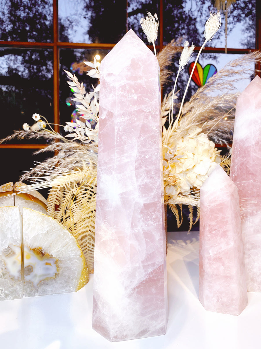 Rose Quartz Tower - Large