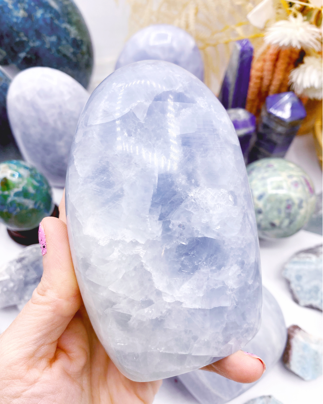 Blue Calcite Freeform