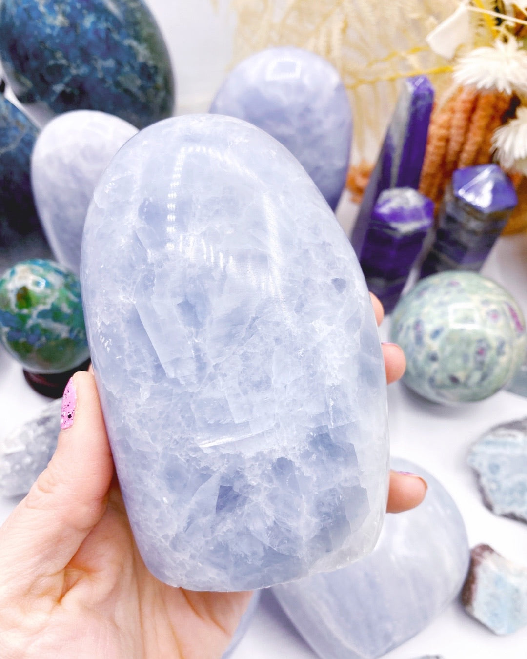 Blue Calcite Freeform - Baltic Mermaid