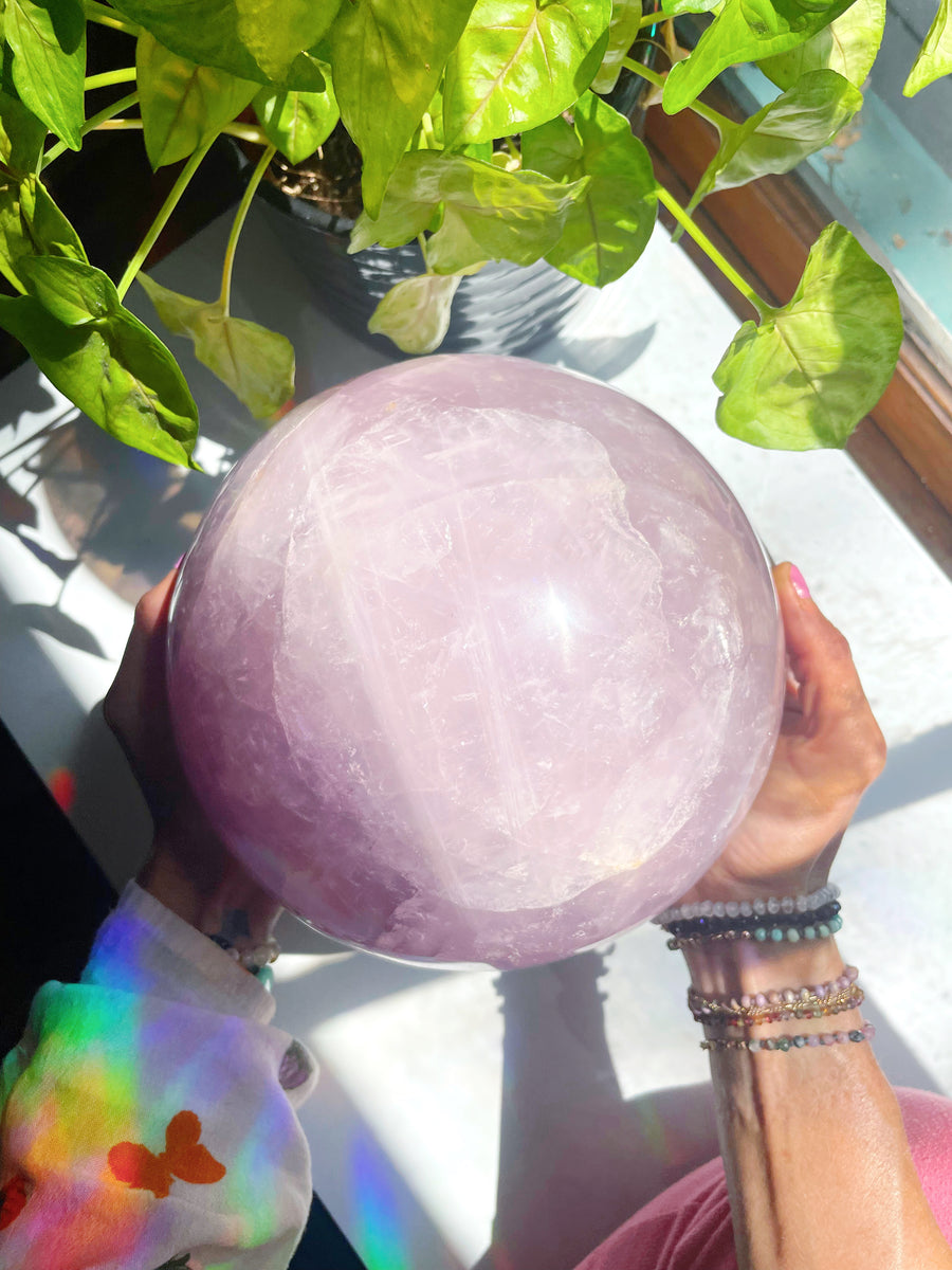 Large Rose Quartz Sphere