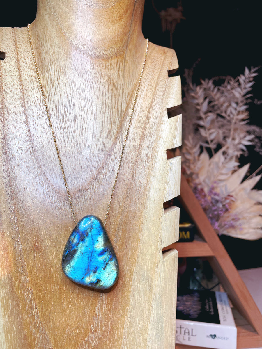 Labradorite Pendant 14k Gold Filled Necklace