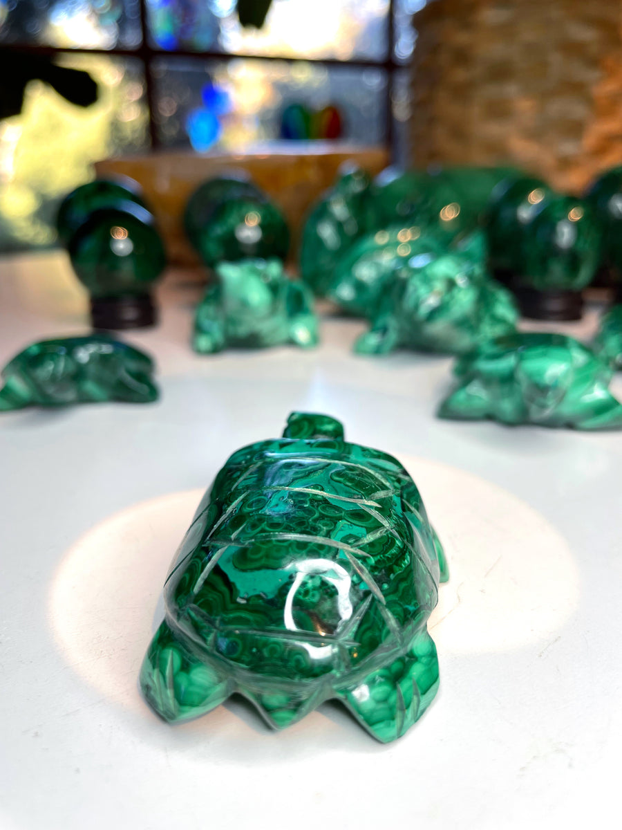 Malachite Carved Turtle