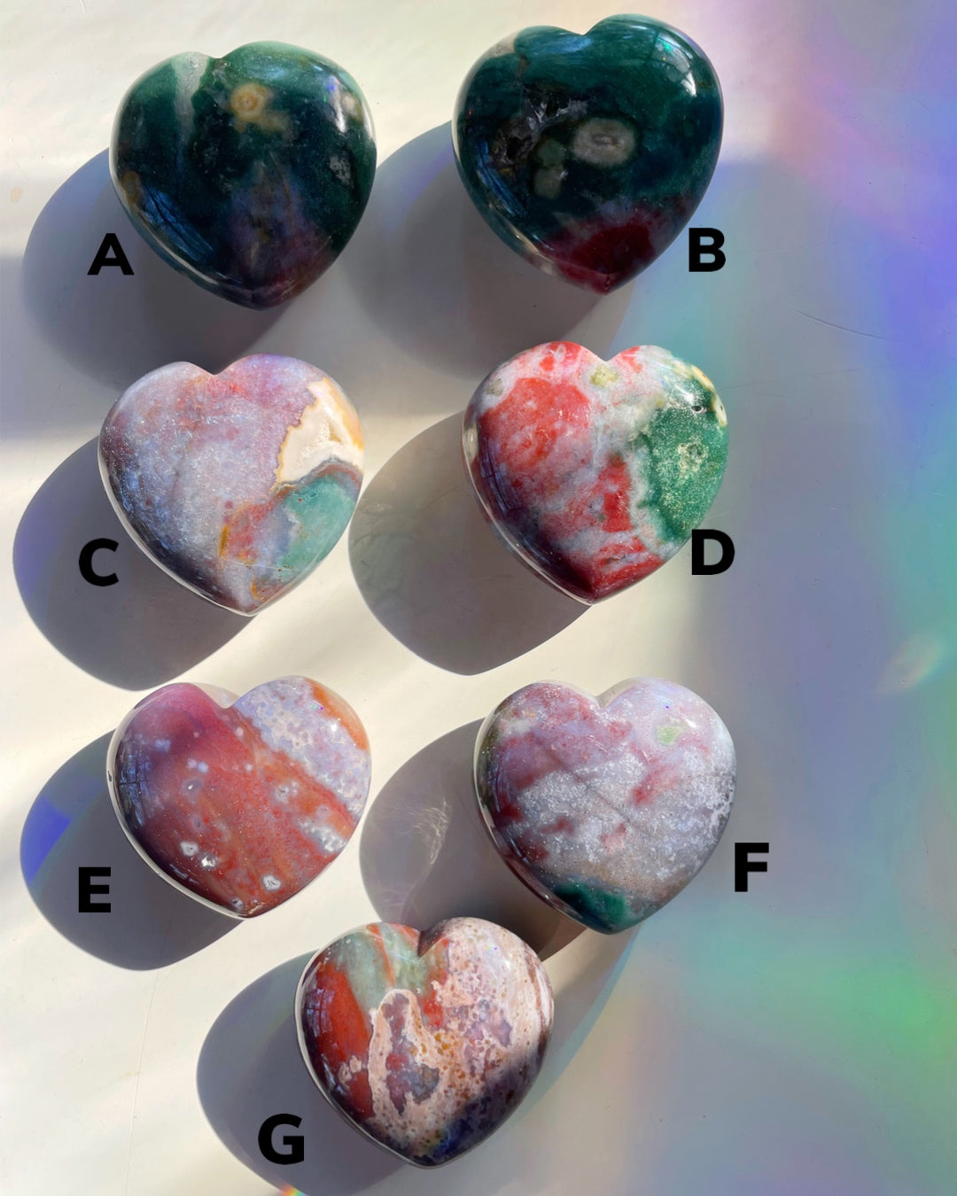 Ocean Jasper Hearts - Baltic Mermaid