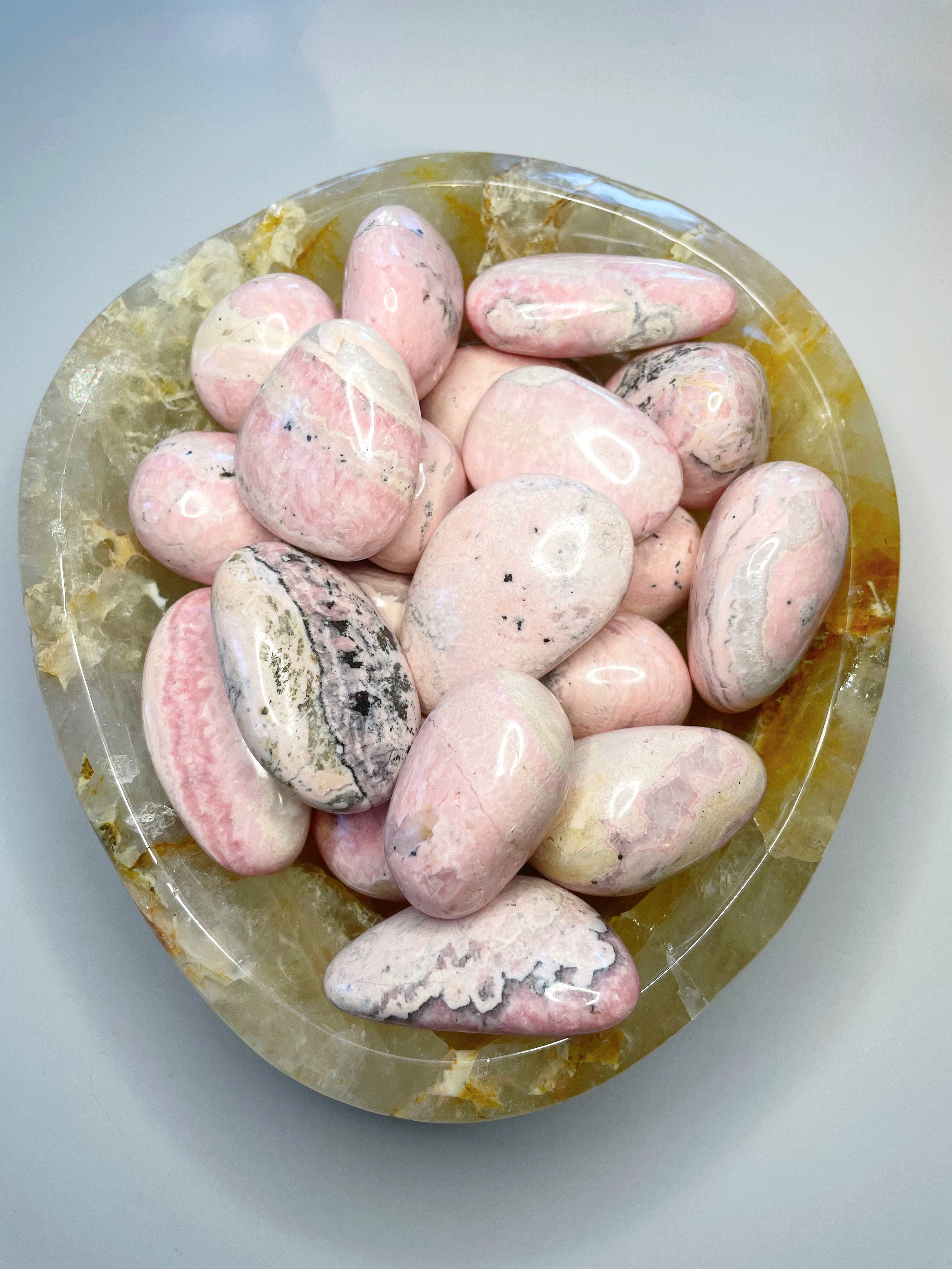 Rhodonite Palm Stones - Baltic Mermaid