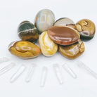 Polychrome Jasper Palm Stones - Baltic Mermaid