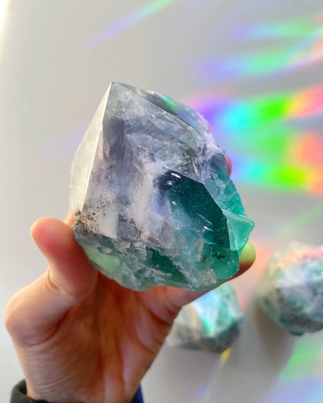 Fluorite Semi Polished Point