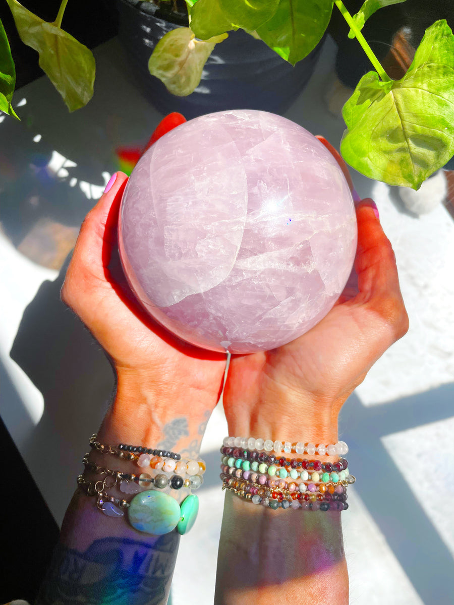 Large Rose Quartz Sphere