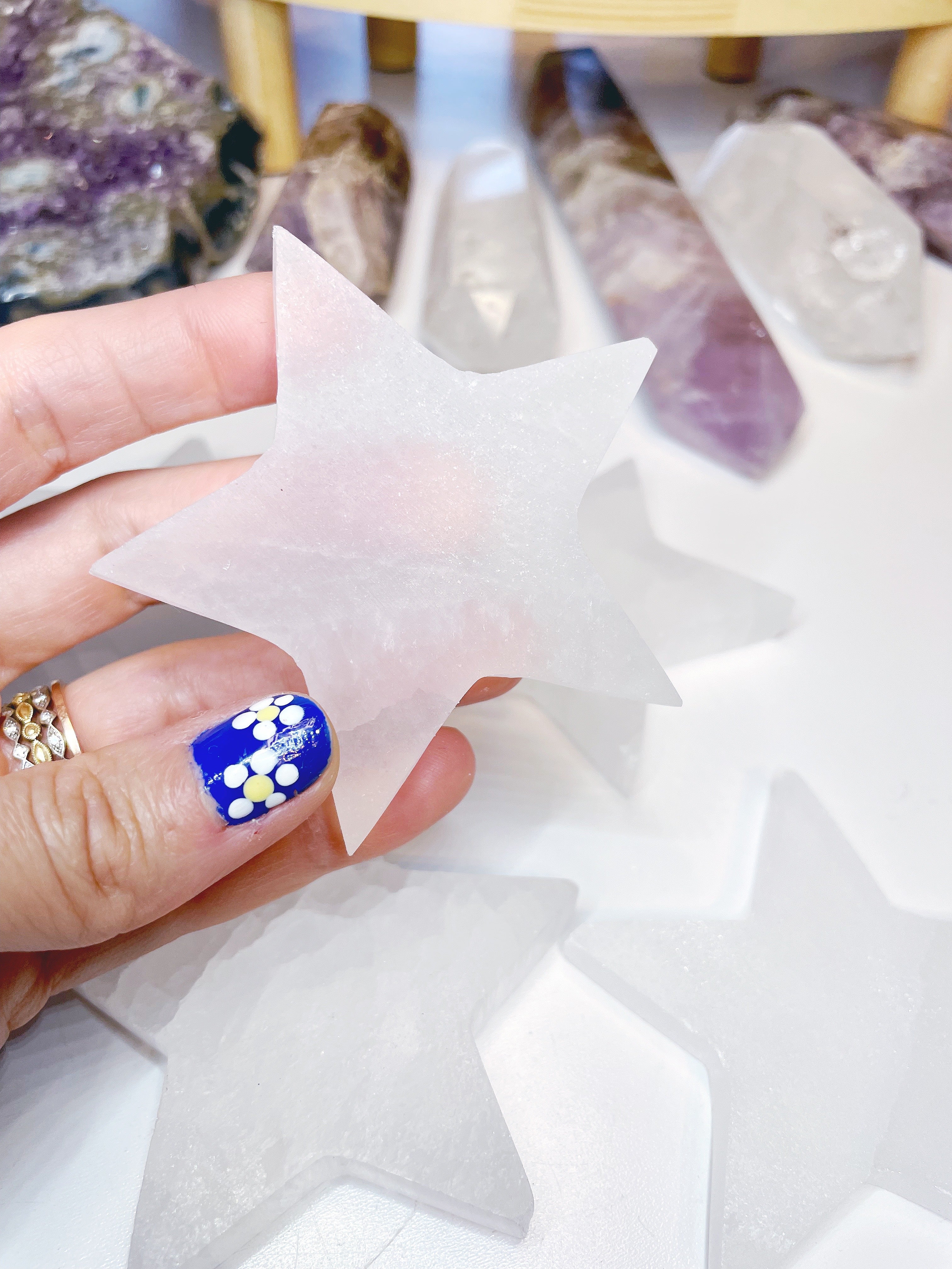 Selenite Star - Baltic Mermaid