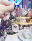 Druzy Geode Keychain