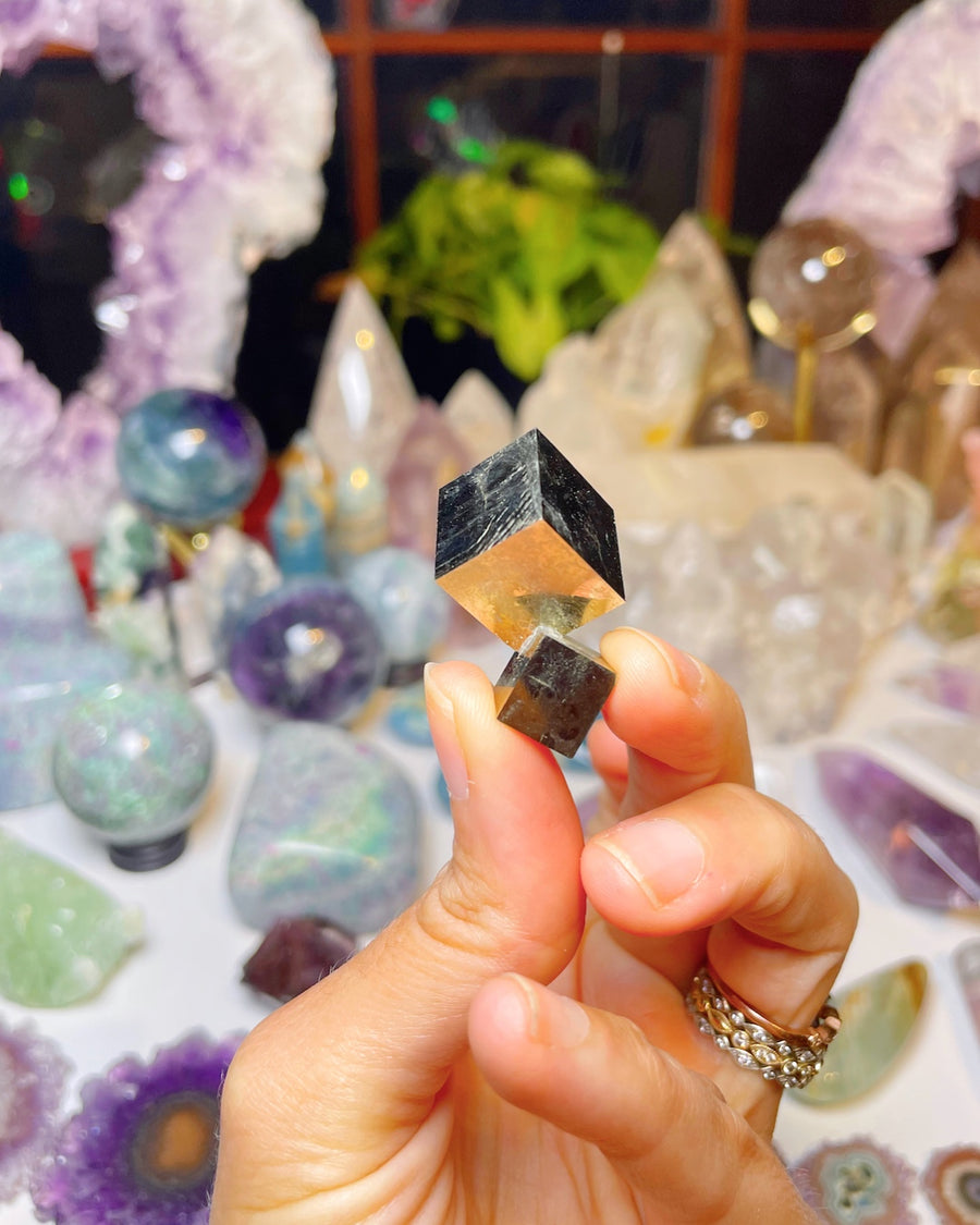 Natural Pyrite Cube Cluster - 23B
