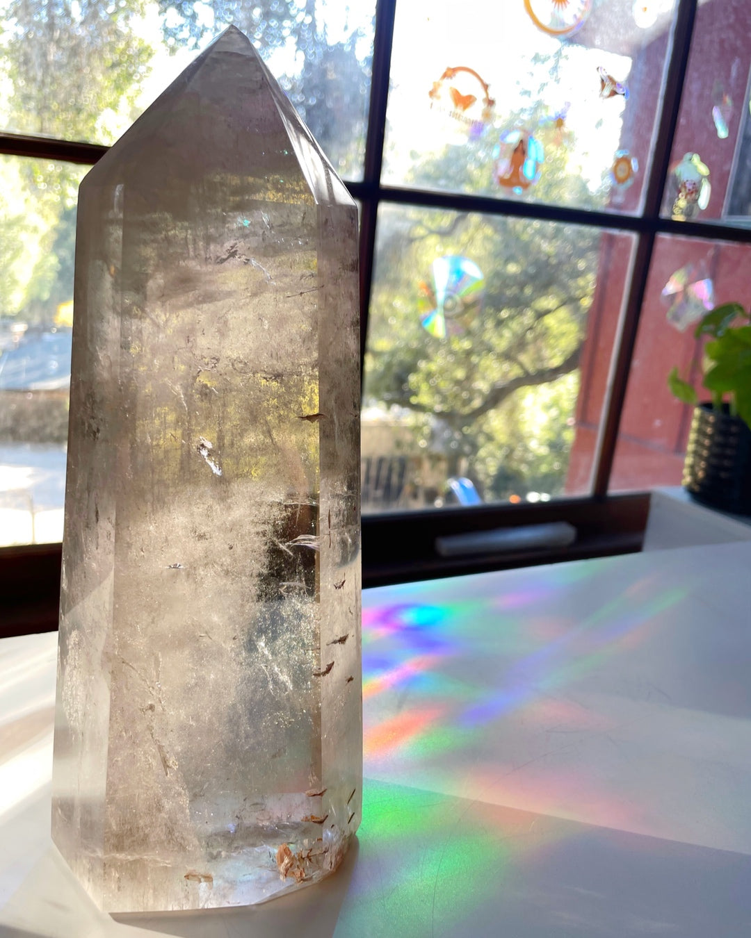 Large Smoky Quartz Tower w/ Inclusions