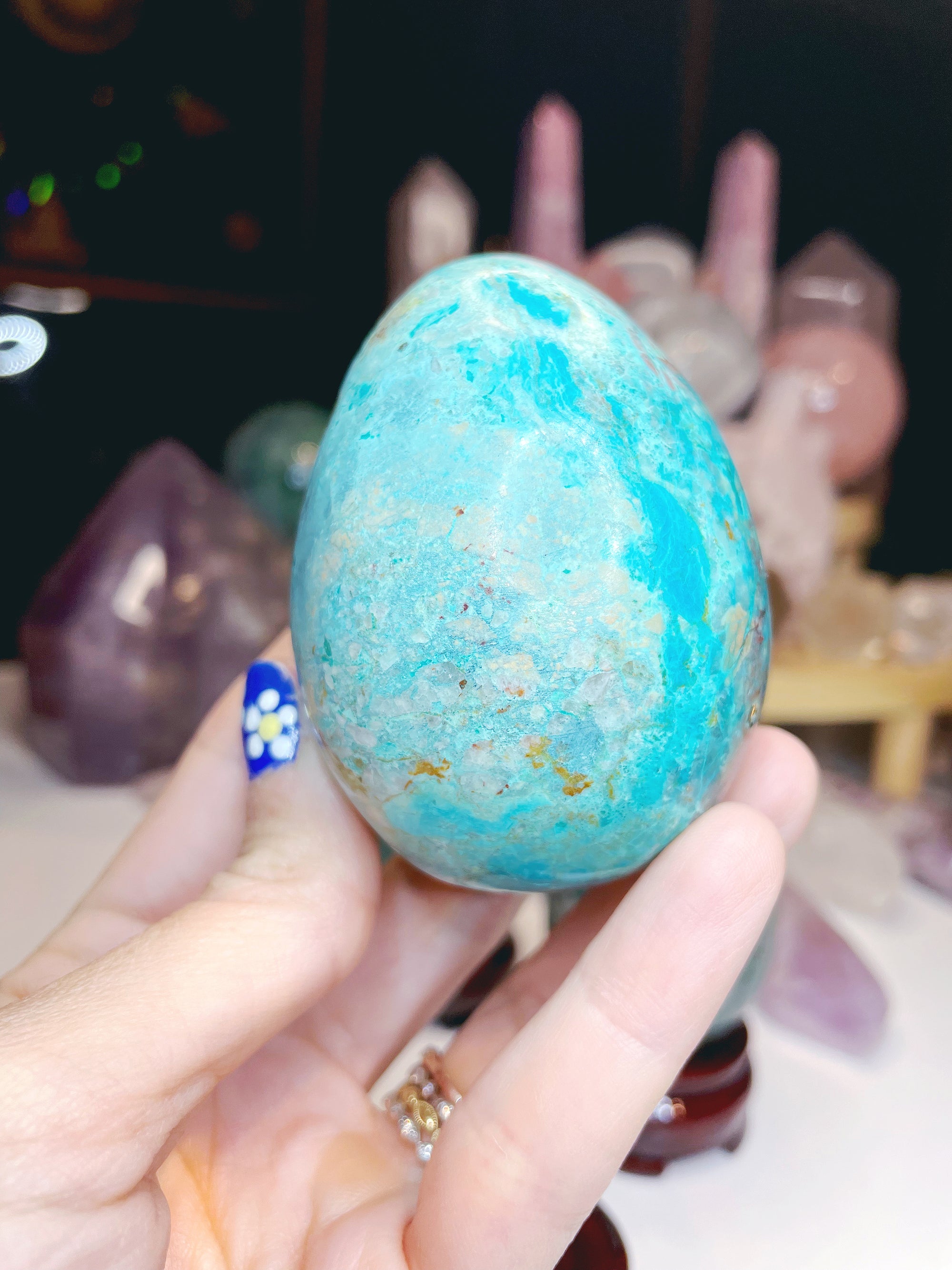 Chrysocolla Egg