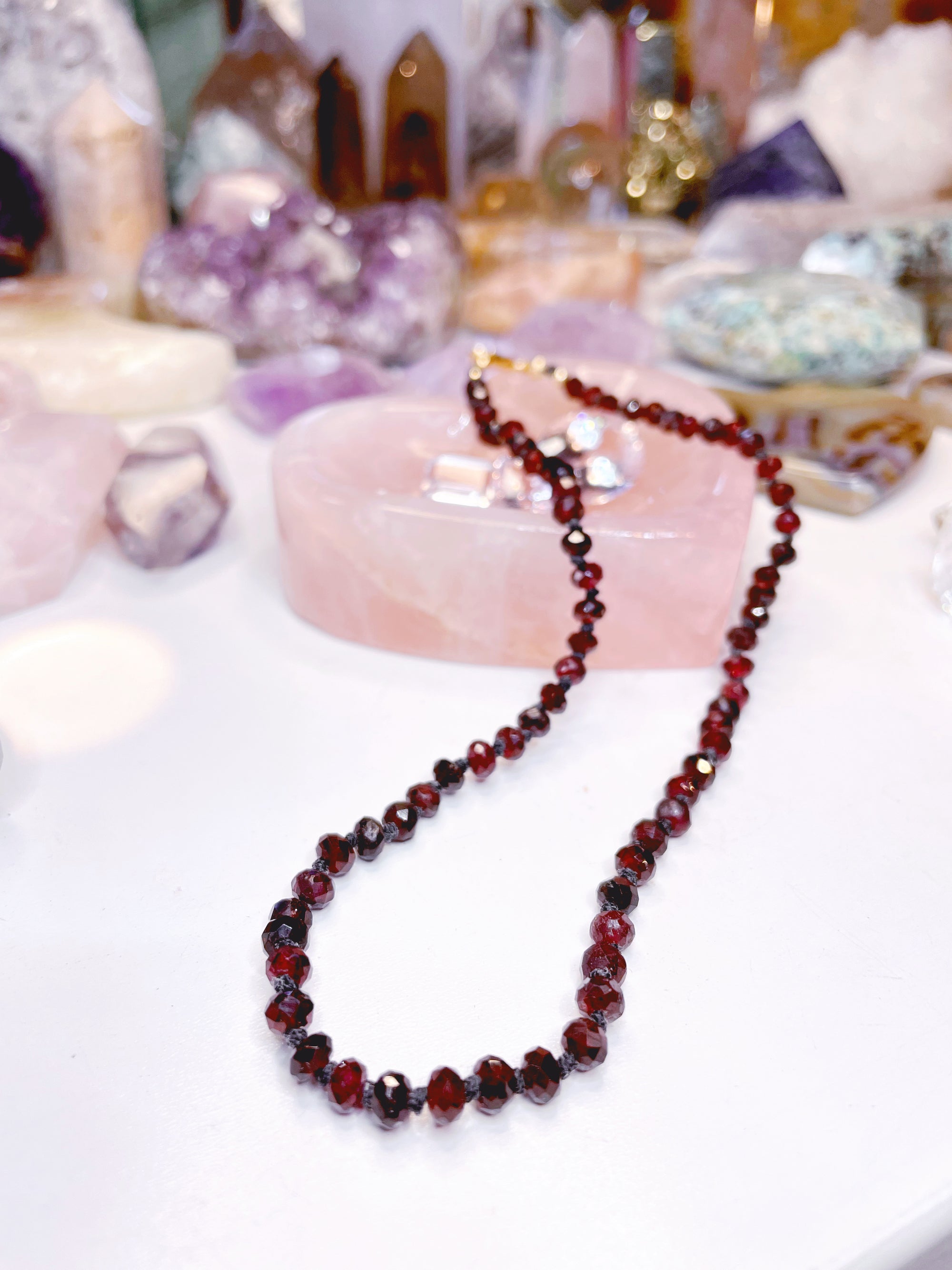 Garnet Candy Necklace