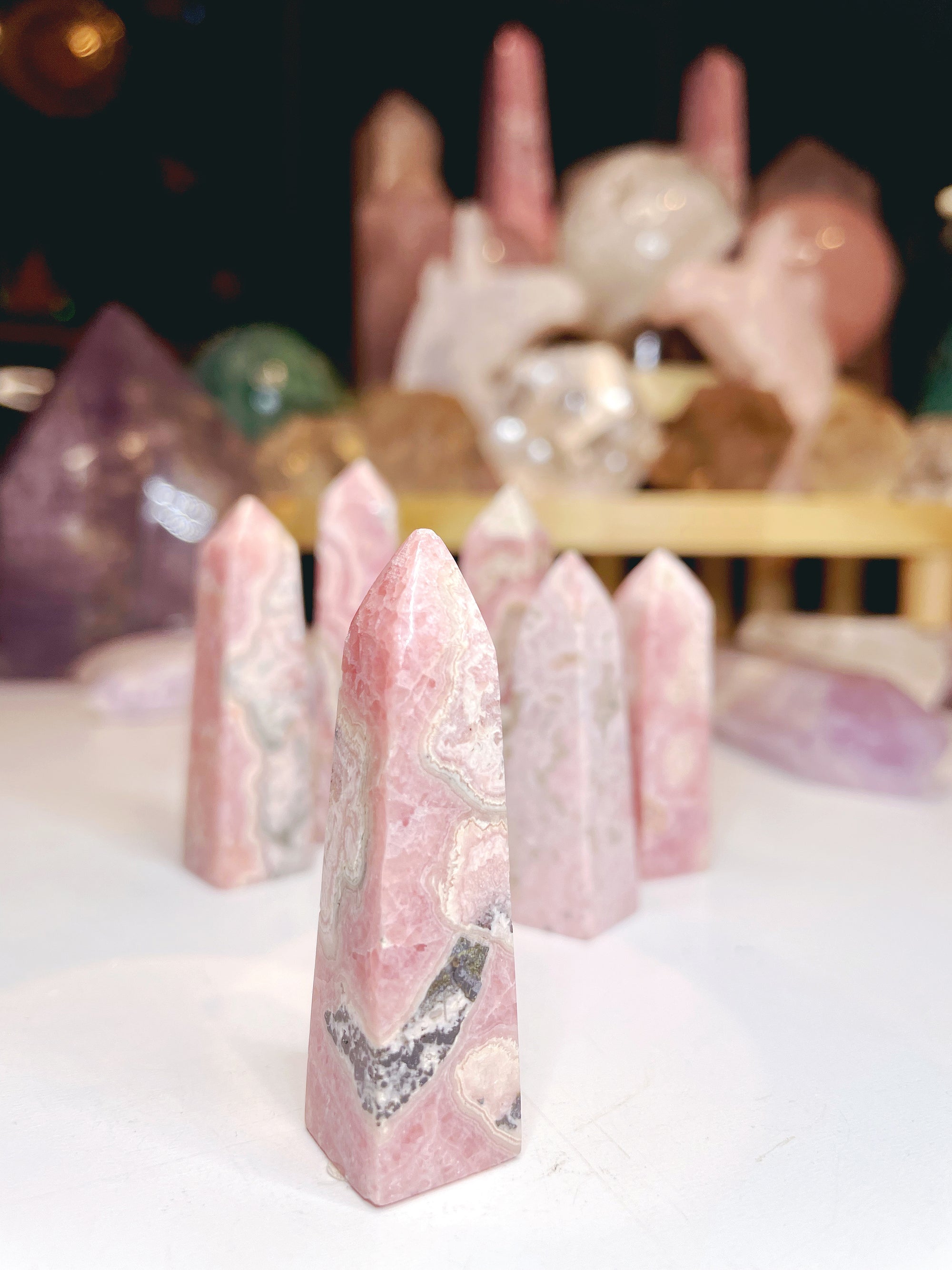 Rhodochrosite Obelisk *Imperfect