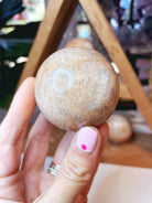 Peach Moonstone Spheres - Baltic Mermaid